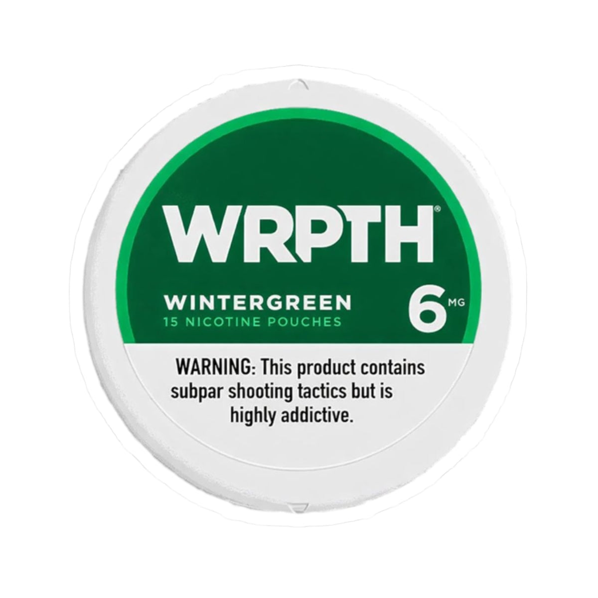 WRPTH Wintergreen Pouch Can Sticker