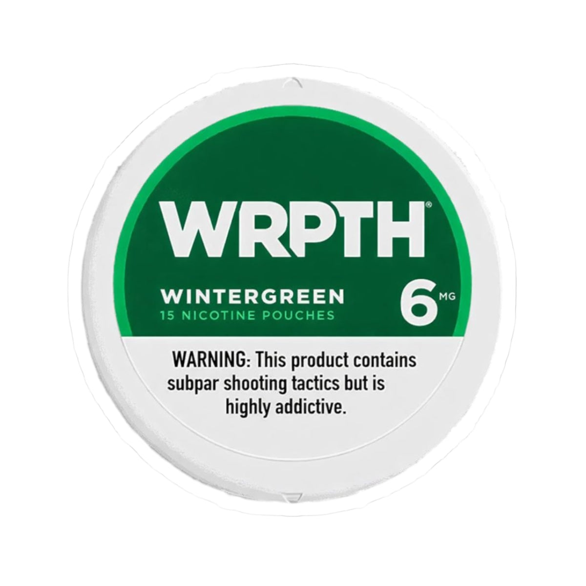 WRPTH Wintergreen Pouch Can Sticker